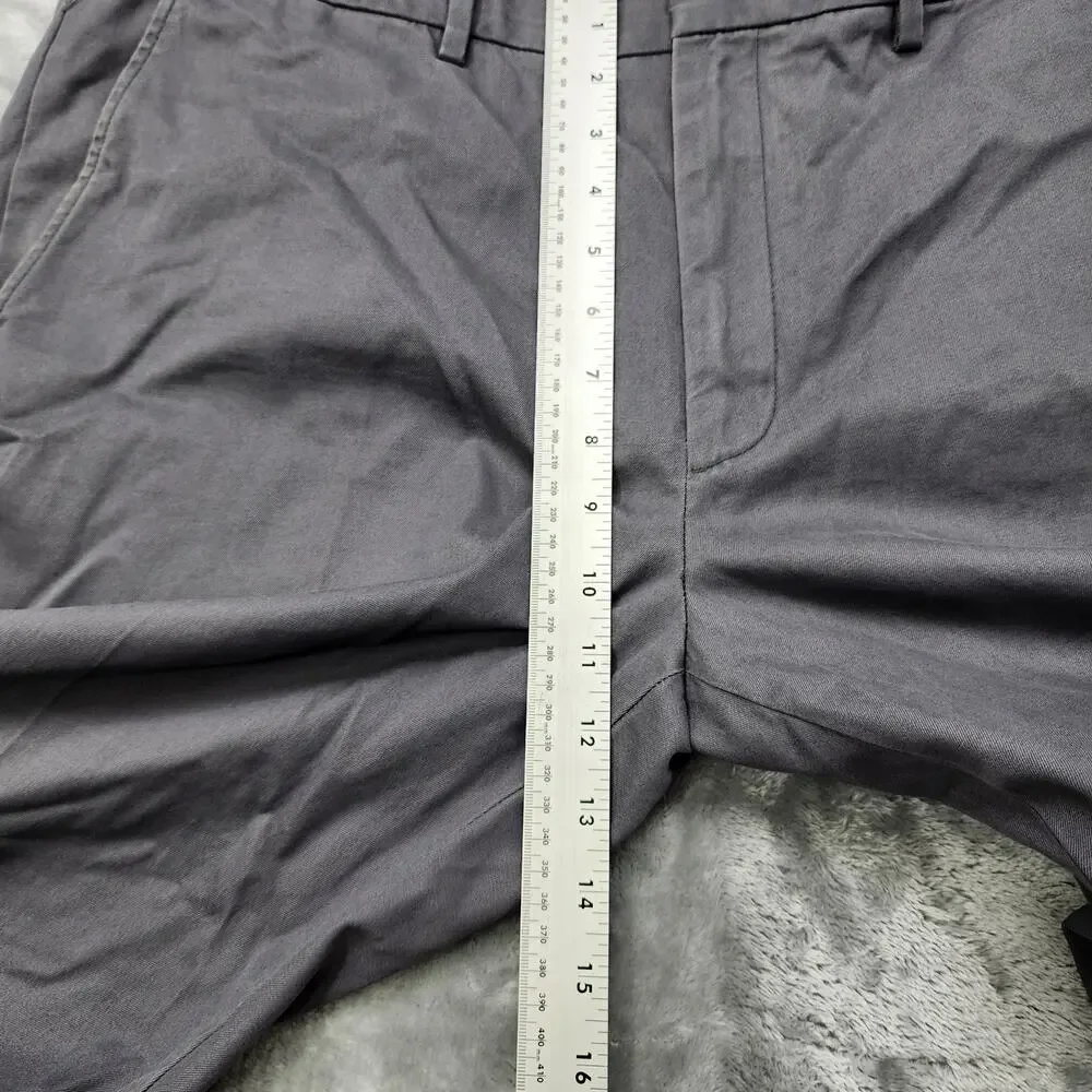 J.Crew Pants Mens 38W Gray Classic‎ Bowery Chino Straight Cotton Preppy Office